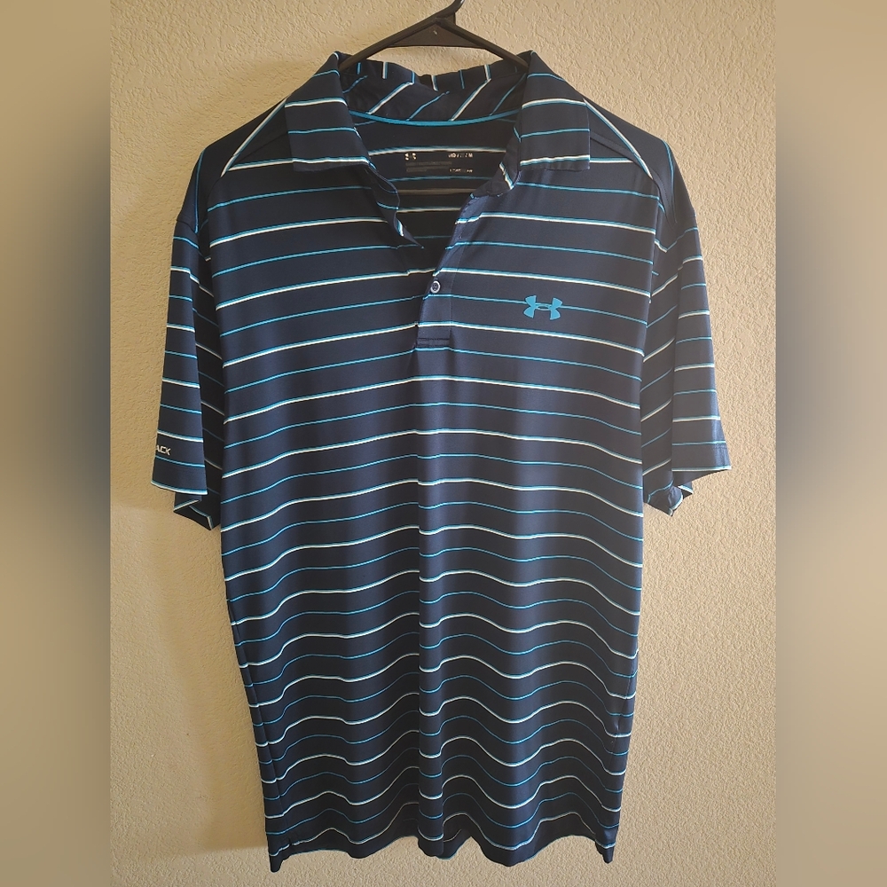 UA Under Armour Heatgear XL Men"s Active Polo Shirt Short Sleeve cold block